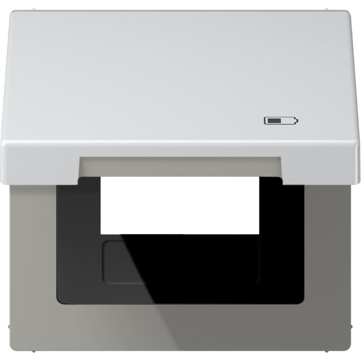 Jung - Abdeckrahmen Klappdeckel AL 2990 KL USB Symbol USB-Ladegerät