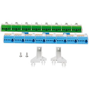 Hensel - Ein- und mehrpolige Klemmenleiste PE- und N-Klemme FP FC 51 NT 2rhg, je 40 Klemmst