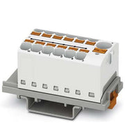 Phoenix Contact - Durchgangs-Reihenklemme Verteilerblock PTFIX10/12X4-NS35WH − 8 Stück