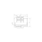 Jacob - Kabelverschraubung 18M160465 T UNI-DICHT M16X1.5 − 50 Stück