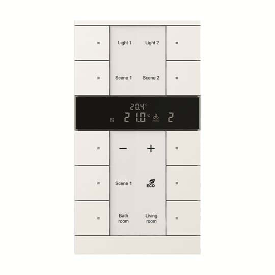Busch-Jaeger - Bussystem-Raumtemperaturregler HVAC-Gerät SBR/U10.0.1-884 10fach, BE,studio/ws