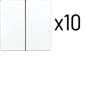 Eltako - Abdeckung/Bedienelement für Installationsschalterprogramme Doppelwippe DW-F4T55E/10-wg(VE10 einweiß glänzend