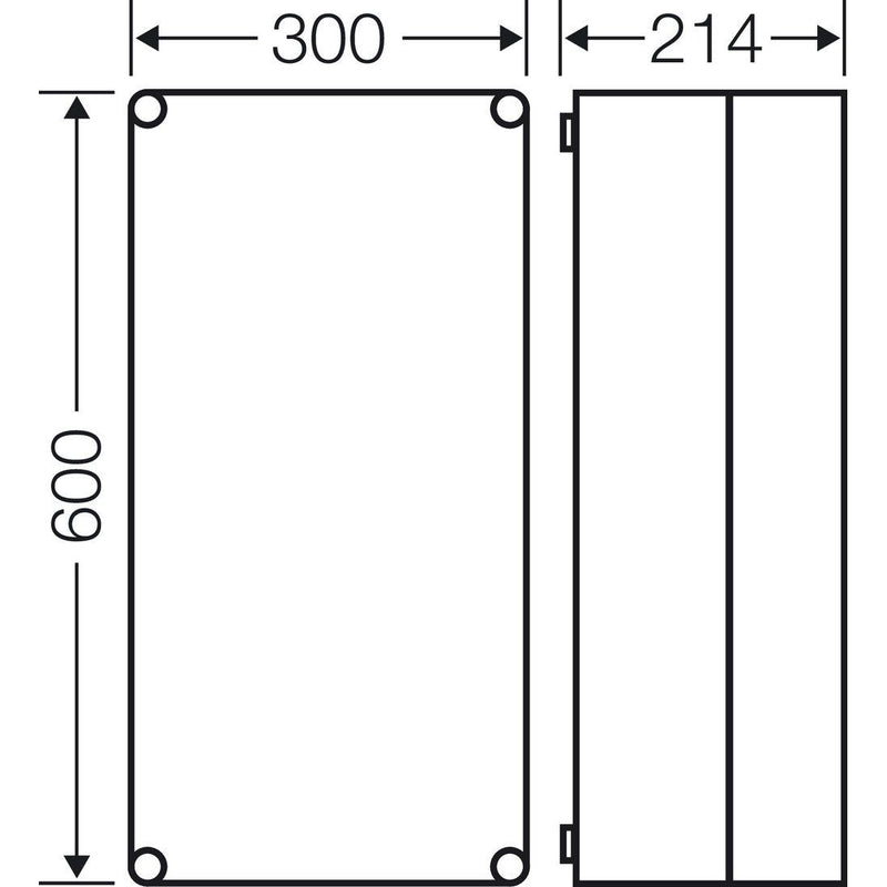 Hensel - Leergehäuse Mi 0411 275x575x191mm