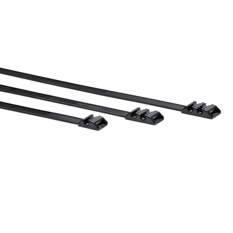 HellermannTyton - Kabelbinder 112-00025(100) 123x9 mm, schwarz − 100 Stück