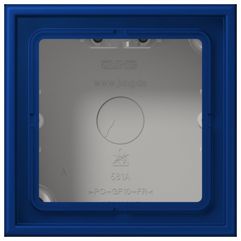 Jung - Aufputzgehäuse für Unterputzgerät Aufputz-Kappe 1fach LC 581 A 261 bleu outremer fonce