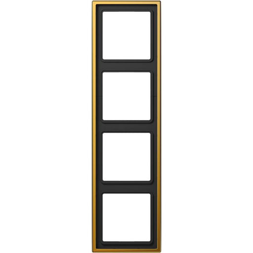 Jung - Abdeckrahmen Rahmen 4-fach go24Karat LS 984 GGO waage/senkrecht