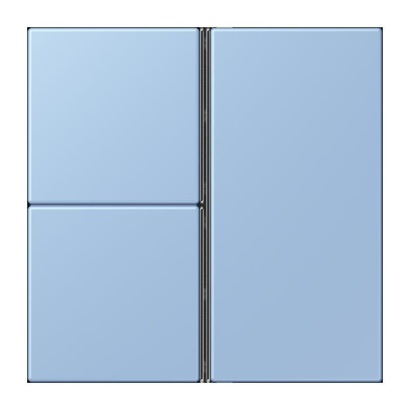 Jung - Abdeckung/Bedienelement für Installationsschalterprogramme Tastensatz 3fach LC 403 TSA 207 outremer moyen