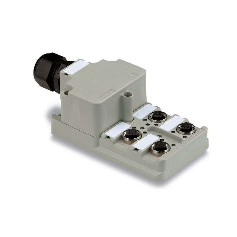 Weidmüller - Passiver Sensor-/Aktor-Verteiler (ohne Leitung) Sensor-Aktor-Verteiler SAI-4-M 4P M12 kompl.Modul, IP68