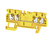 Weidmüller - Durchgangs-Reihenklemme Klemme A4C 1.5 YL PUSH IN, 1.5 mm² − 100 Stück