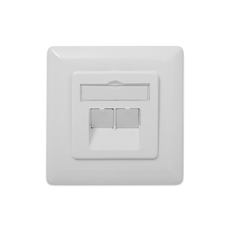 DIGITUS - Kommunikationsanschlussdose Kupfer Netzwerkdose Kat.6A DN-9008-1 geschir.UP ClasseEA