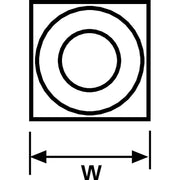 HellermannTyton - Befestigungssockel und -element für Kabelbinder Wanddübel LOK01-N66-BK-C1 − 100 Stück