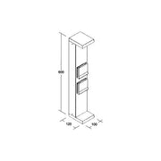 Brumberg Leuchten - Wegeleuchte LED-Pollerleuchte 60046103 3000K, graphit