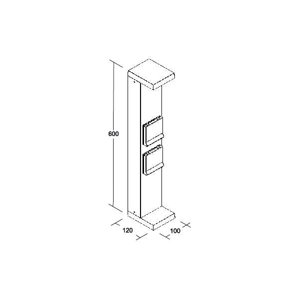 Brumberg Leuchten - Wegeleuchte LED-Pollerleuchte 60046103 3000K, graphit