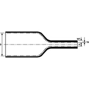 HellermannTyton - Schrumpfschlauch EPS400-12/3-POX-BK − 100 Meter