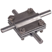 DEHN - Verbinder für Blitzschutz Kreuzstück St/tZn KS810810FL30OVZPSTTZ f.Rd 8-10/8-10mm