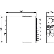 Telegärtner - Patchpanel LWL TS-Verteiler 6xLC-D MM 100022800 Metallhülse