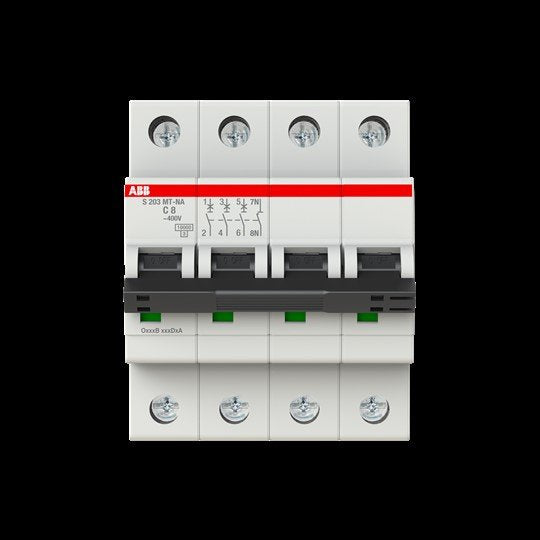 ABB Stotz S&J - Leitungsschutzschalter Sicherungsautomat S203MT-C8NA 10kA, 8A, 3P