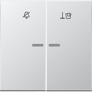Jung - Abdeckung/Bedienelement für Installationsschalterprogramme Hotelwippe Innenstelle AL RU KO5 M n.stören,Zimmer aufr
