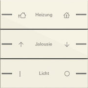 Gira - Bussystem-Tastwippe Wippenset 3-fach indiv. 576301 Tastsensor Cremeweiß