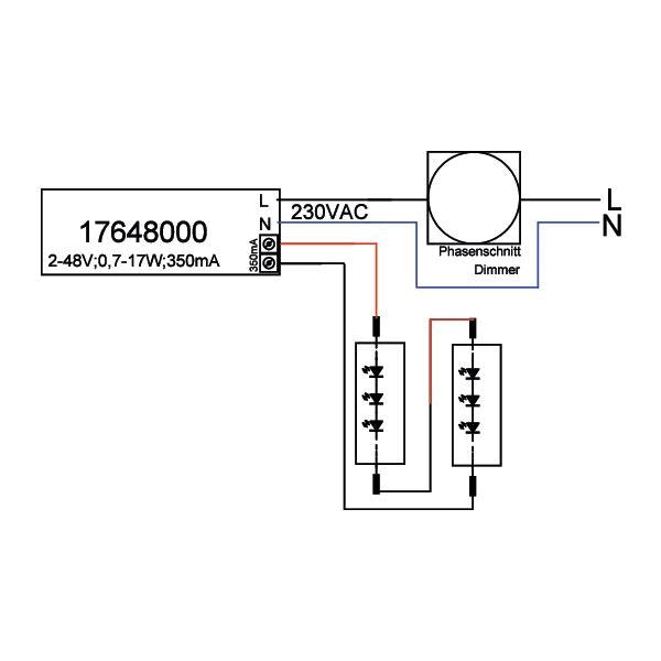Brumberg Leuchten - LED-Betriebsgerät LED-Konverter Phasenabsch. 17648020 350mA 0,7-17W