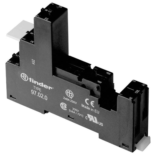 Finder - Relaissockel Schraubfassung 97.02.0 schwarz − 1 Stück by Finder
