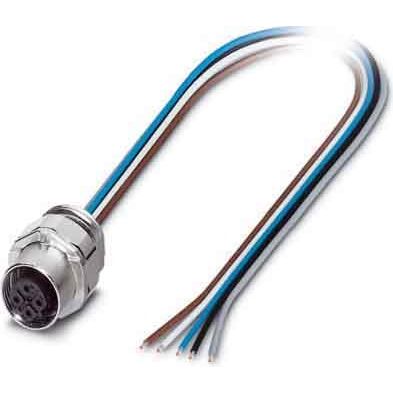 Phoenix Contact - Rundsteckverbinder, feldkonfektionierbar (Industriesteckverbinder) Einbausteckverbinder SACC-EC-FSB #1519998 Sensor-/Aktor-Wandd.