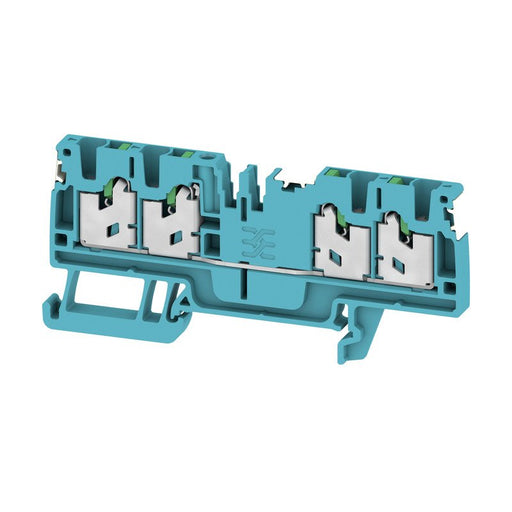 Weidmüller - Durchgangs-Reihenklemme Klemme S4C 2.5 DL BL SNAP IN, 2.5 mm² − 100 Stück