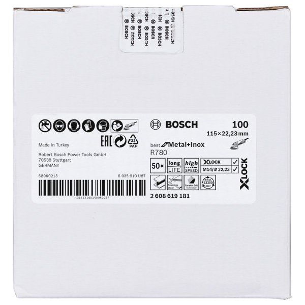 Bosch - Trenn-/Schleifscheibe PRO R780 X-Lock 2608619181 Fiberscheibe 115 mm