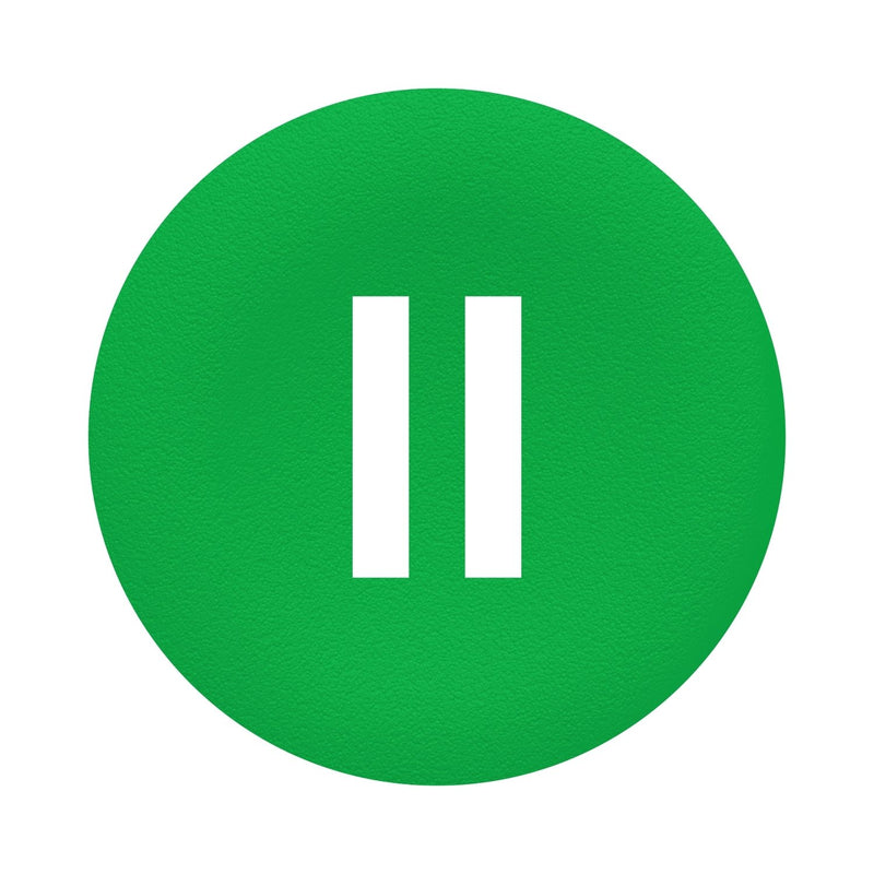 Schneider Electric - Kalotte, Linse Tastenschild Flush 30mm ZBAF336 grün − 10 Stück