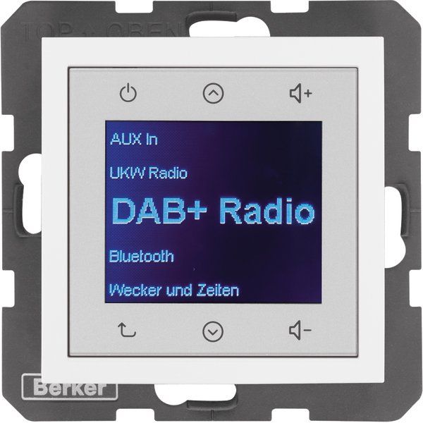 Berker - Elektronik-Gerät für Installationsschalterprogramme Radio DAB+, Bt., S.1/B.x p 30848989 w., gl