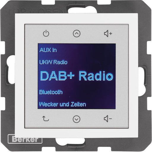 Berker - Elektronik-Gerät für Installationsschalterprogramme Radio DAB+, Bt., S.1/B.x p 30848989 w., gl