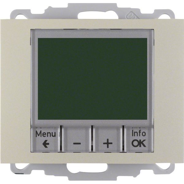 Berker - Raumthermostat/Uhrenthermostat Temperaturregler eds/lack 20447104 mit Schließer