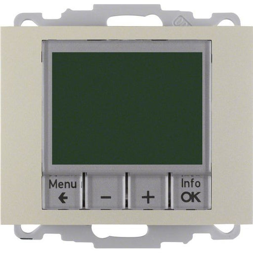 Berker - Raumthermostat/Uhrenthermostat Temperaturregler eds/lack 20447104 mit Schließer