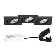 Brumberg Leuchten - Downlight/Strahler/Flutlicht LED-Strahlerset (VE3) 39465183S3 schwarz