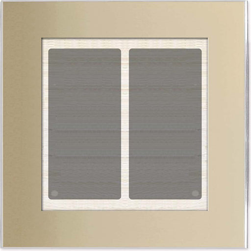 Issendorff - Bussystem-Tastsensor Glas-Tastenfeld LCN - GT2C 2 Tasten, champagner