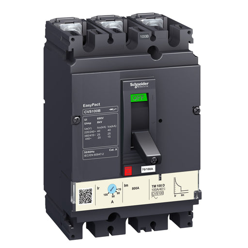 Schneider Electric - Leistungsschalter für Trafo-, Generator- und Anlagenschutz Leistungsschalter Easypact LV510335 CVS100F 36kA 415VAC