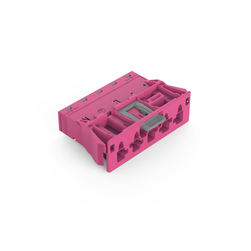 WAGO - Geräteanschluss für steckbare Gebäudeinstallation Snap-In-Stecker 770-795/082-000 5-polig,Kod. B,pink − 50 Stück