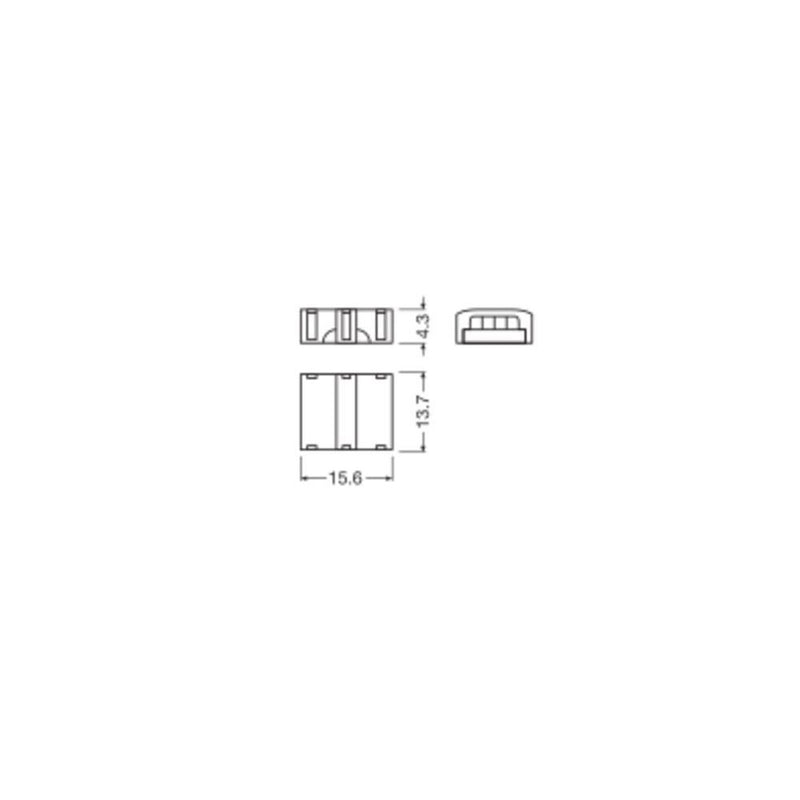 Ledvance - Zubehör/Ersatzteile für Lichtschlauch/-band Verbinder f. LED-Stripe LS AY P CSD P5
