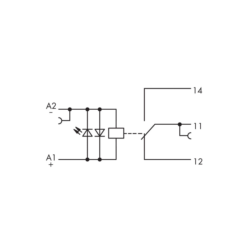 WAGO - Schaltrelais Relaismodul 859-317 DC 110 V,1 W,grau − 10 Stück